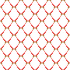 Vector seamless pattern texture background with geometric shapes, colored in red, brown, white colors.