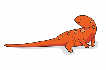 Newt Cartoon Salamander Animals Illustration