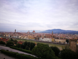 Obraz premium Tourism in Florence. Artistic look in vivid colours.