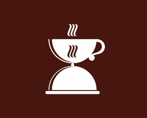 Serving plate and coffee cup