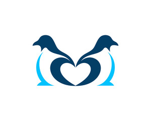 Twin penguin and love