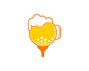 Collaboration golf ball with beer