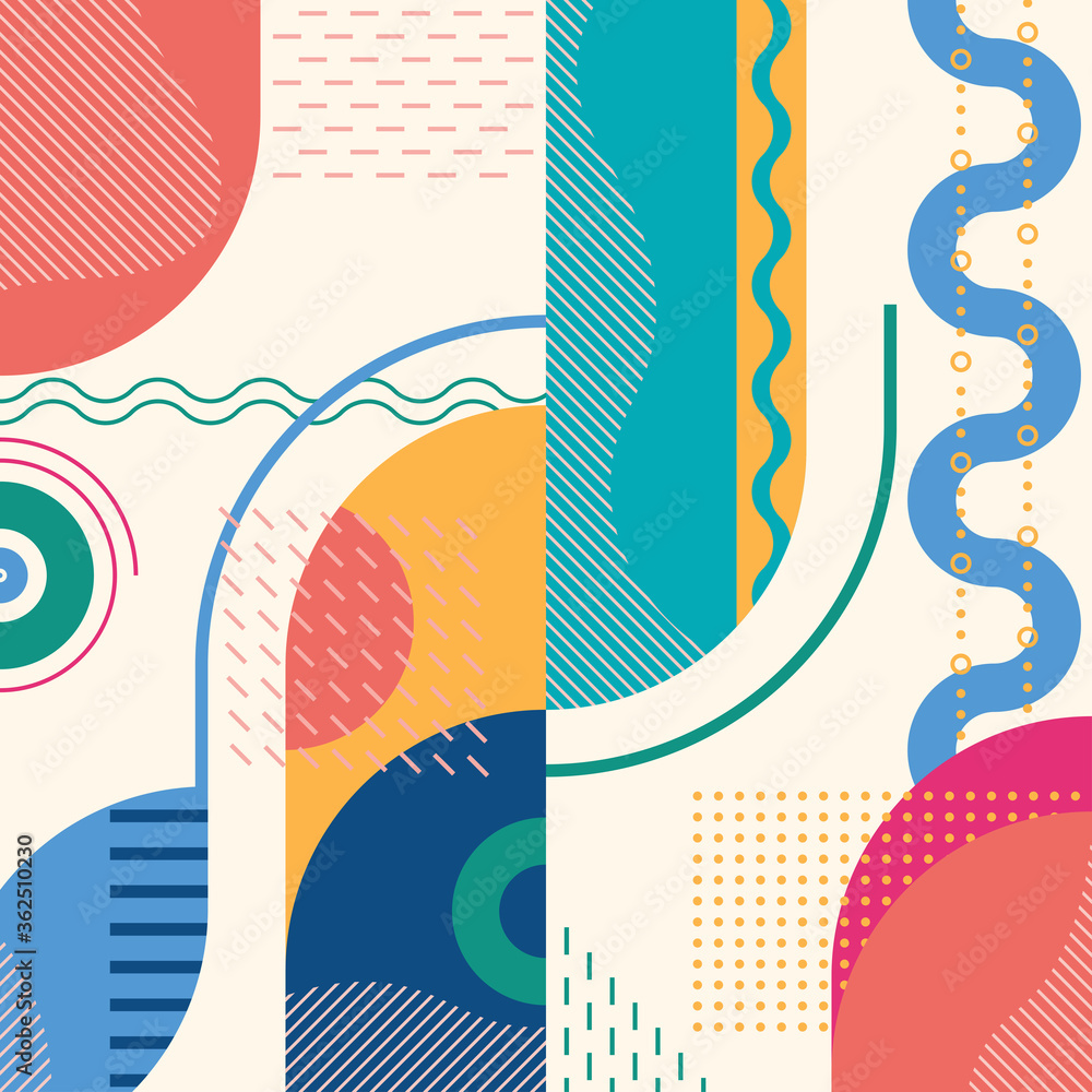 Poster abstract background with geometric shapes. modern pattern design template for poster, banner, cover.