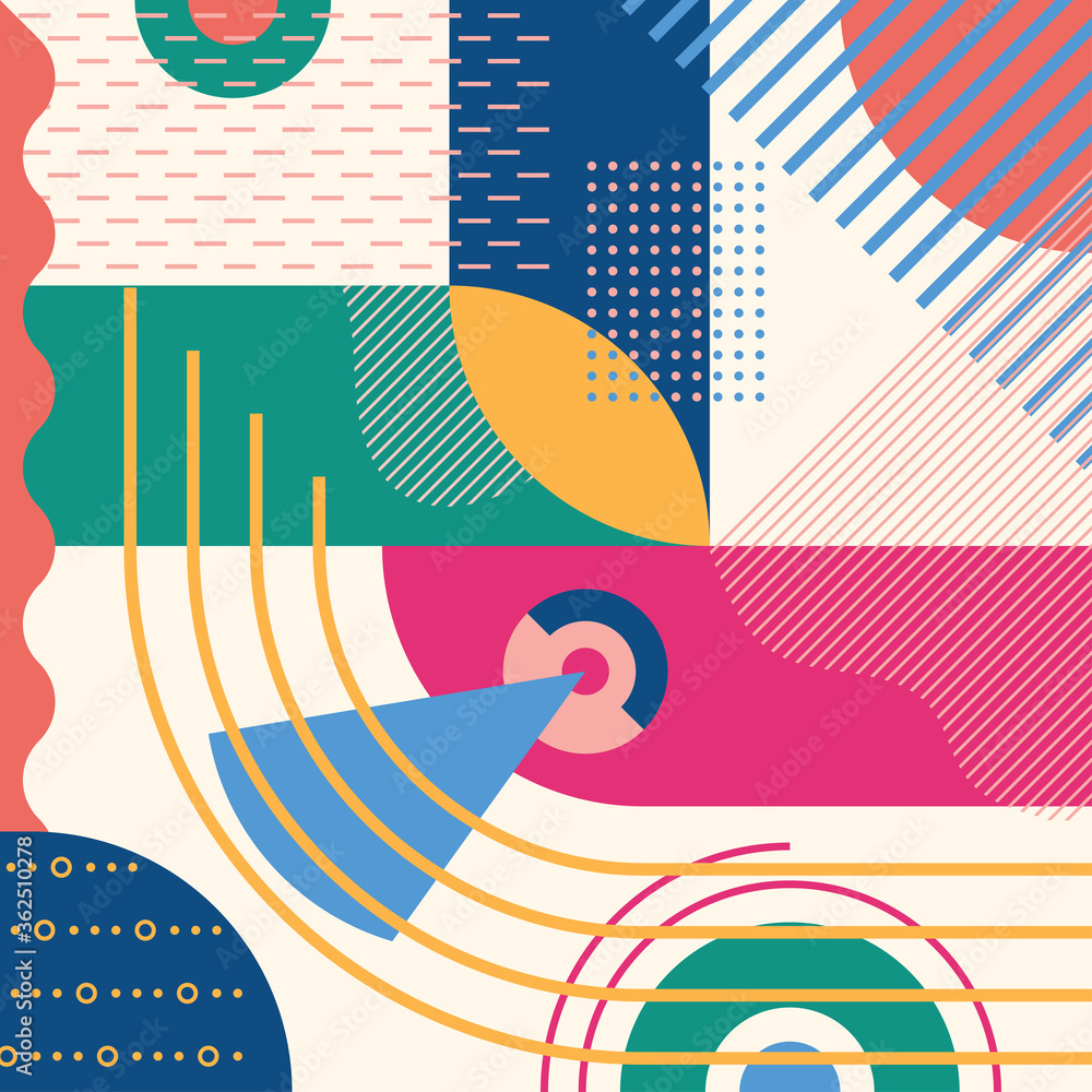 Poster abstract background with geometric shapes. modern pattern design template for poster, banner, cover.