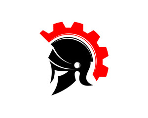 Great spartan helmet and gear