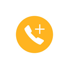 Telephone icon vector on white background