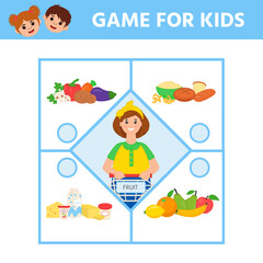 Fototapeta premium Education logic game for preschool kids for the development of logical thinking. Connect the details and colorful geometric shapes. Preschool worksheet activity. Children funny riddle entertainment
