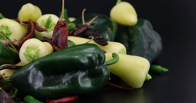 Mixed Mexican hot Chili peppers.
