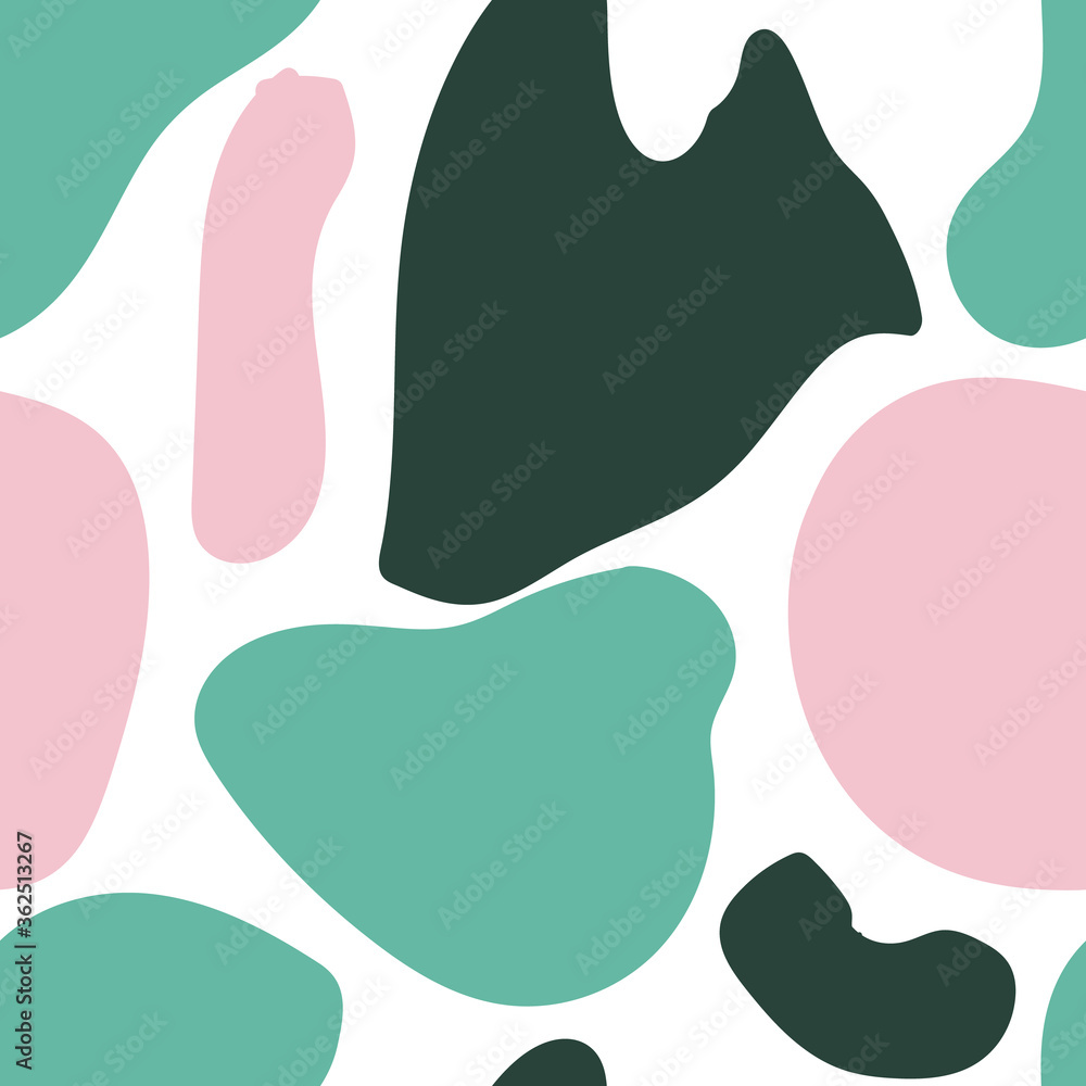 Poster colorful abstract figures repeat pattern print background design