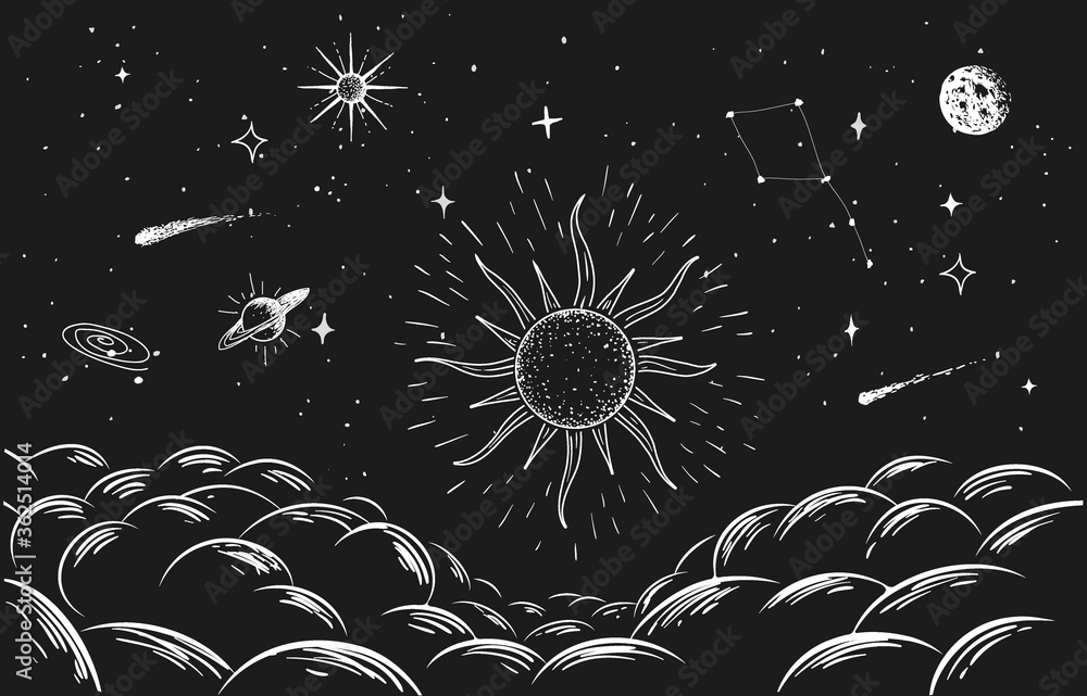 Canvas Prints constellation in space