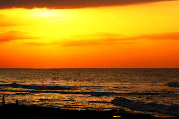 Obraz premium sunset on the beach