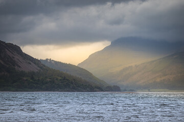 sunset in the mountains