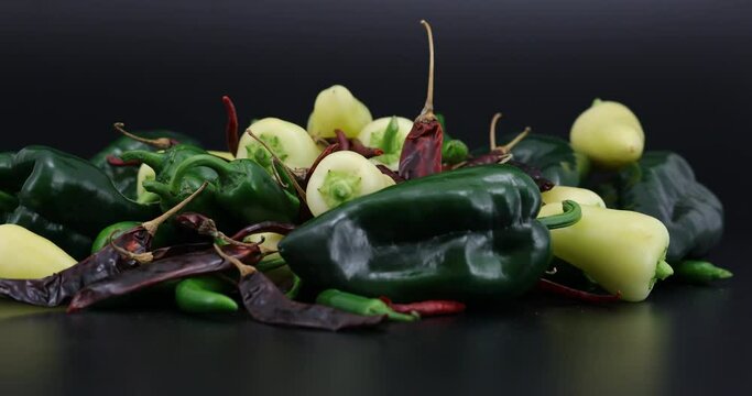 Mixed Mexican hot Chili peppers.