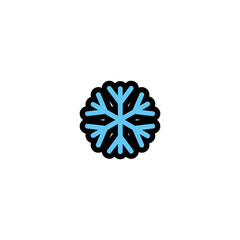Snow Vector Icon. Isolated Frozen Illustration