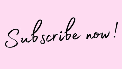 subscription subscribe text social media pink