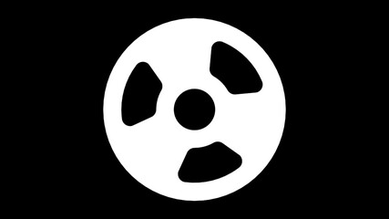 Fototapeta premium 3d rendering of a white cogwheel mask isolated