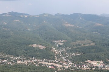 aerial view of the city