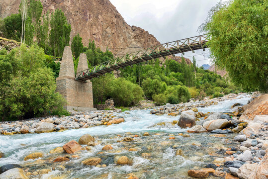 The river way (Turtuk village) Nubra valley Leh, Ladakh