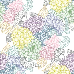 Poster Im Rahmen floral seamless pattern © Chantal