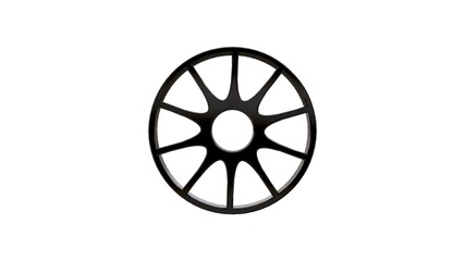 Obraz premium 3D rendering of a cogwheel technical gear isolated on white