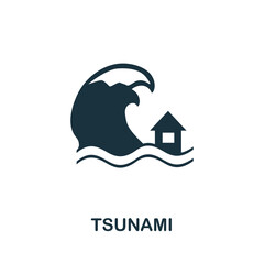 Tsunami icon. Simple element from global warming collection. Creative Tsunami icon for web design, templates, infographics and more