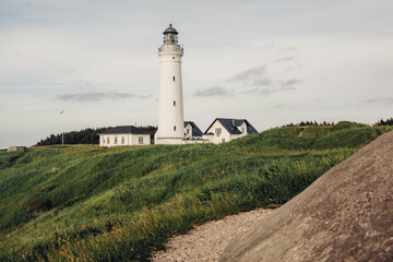 lighthouse on the coast of Denmark