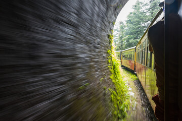 Toy train Kalka-Shimla route, shimla, Himachal Pradesh, India.