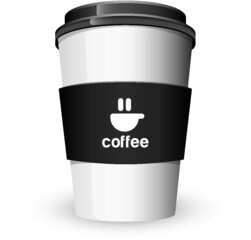 Coffee Cup mock up. Vector illustration