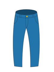 illustration of a jeans