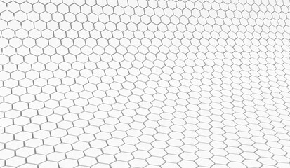 Sota hexagon 3D background texture. 3d rendering illustration. Futuristic abstract background.