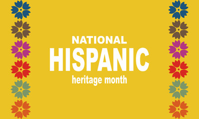 Fototapeta na wymiar Hispanic Heritage Month background. Poster, card, banner