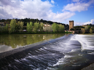Sightseeing beauty Florence, look for nice historical architecture. Florence, Italy.