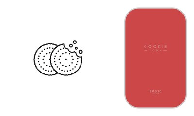 cookies icon illustration isolated vector sign symbol