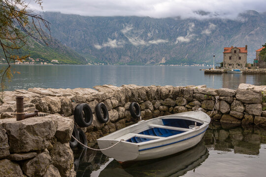 Boka Kotorska (the Bay of Kotor) from the village of Donji Stoliv, Montenegro