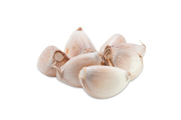 garlic isolated on white background