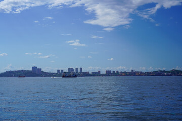 Obraz premium Seascape in blue tones. The natural background