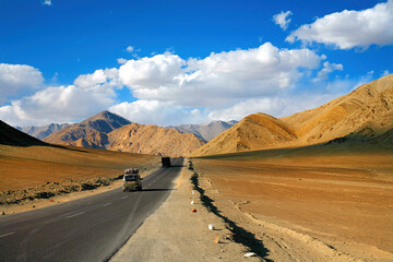 Magnetic Hill is a gravity hill located near Leh in Ladakh, India