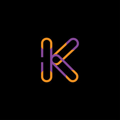 Obraz premium Abstract K Logo
