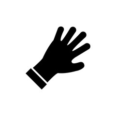 hand gloves icon vector symbol template