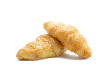 tasty croissant isolated on white background