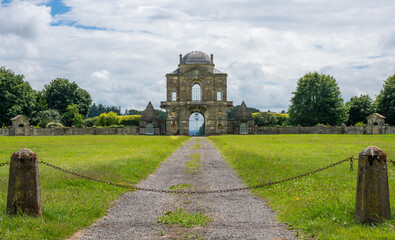 Worcester Lodge entrance to Badminton Park the Estate of the Duke of Beaufort, Didmarton,...