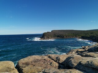 Beautiful coastal trail near Wattamolla Beach, Royal National Park, New South Wales, Australia