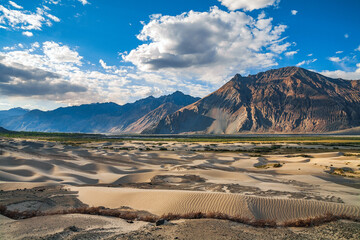 Hundar, Beautiful landscape of nubra valley in Leh, Ladakh. India.