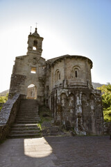 Fototapeta na wymiar Caaveiro monastery vertical