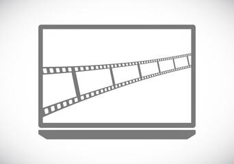 notebook with film strip