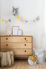Cozy child bedroom with authentic interior design