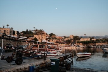 fishing boats in the harbor