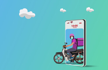 Delivery Online, fast product services delivery on motorcycle. Order your product or item from your home or office.