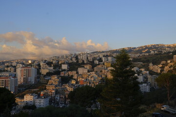 Fototapeta premium panoramic view of the city in Lebanon