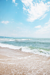 Calm morning on the coast of Black Sea